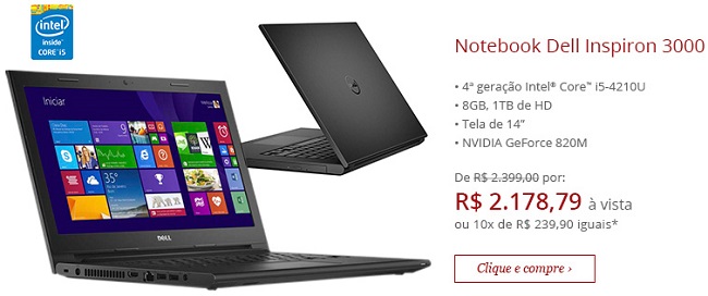 Notebook Dell Inspiron 3000