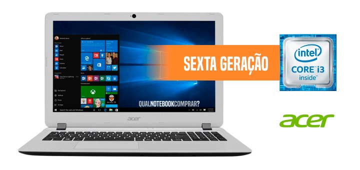Notebook Acer Es1-572-37ep sexta geracao i3