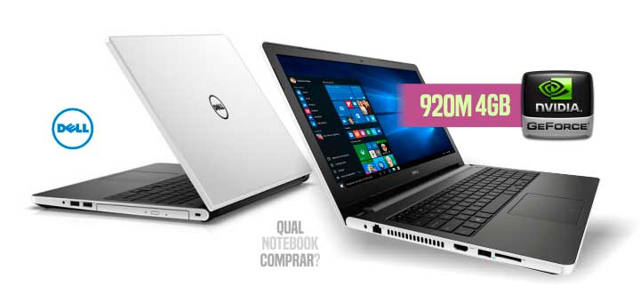 Notebook Dell i15 5558-A50 com Geforce 920M