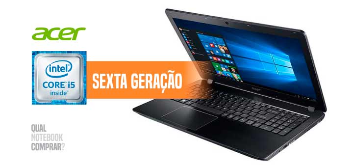 notebook Acer F5-573-521B Core i5 de 6º Geração comprar