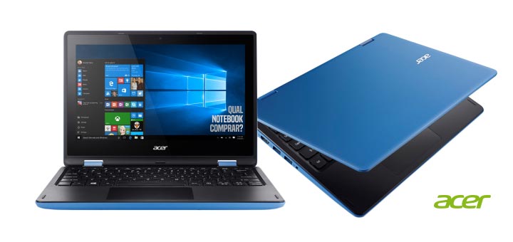 Aspire R11 modelo Acer R3-131T-P7PY Notebook Conversível