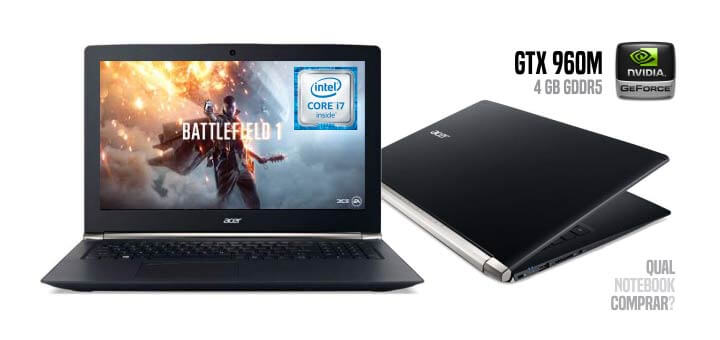 Notebook Gamer Acer Aspire V Nitro VN7-592G-734Z brasil