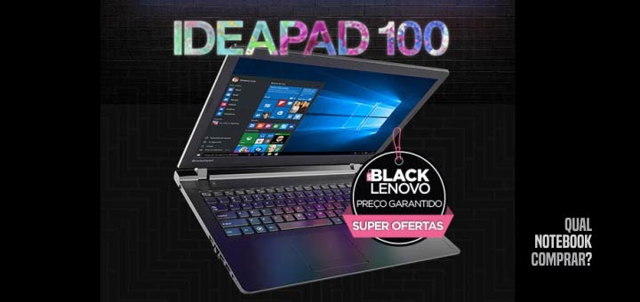 Notebook Lenovo Ideapad 100 15 preço