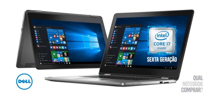 Notebook Dell i15-7568-A20 tela 2 em 1