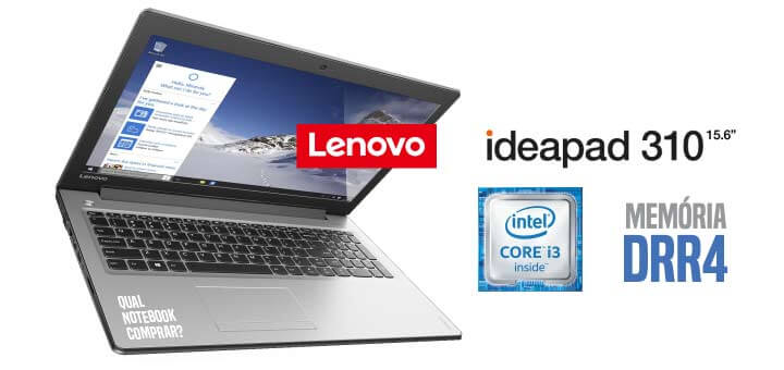 notebook Lenovo Ideapad 310 80UH0001BR core i3