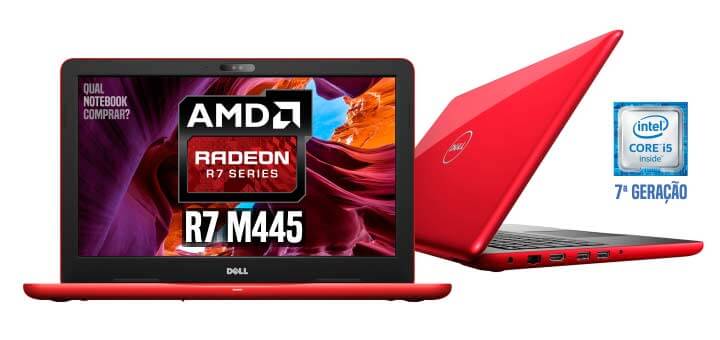 Notebook Dell i15-5567-A30V placa AMD