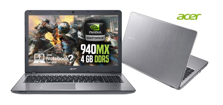 Notebook Acer F5-573G-74DT Intel Core i7 7ª Geracao 2017