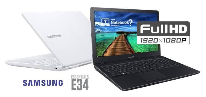 Novo Notebook Samsung Essentials E34 versão 2017