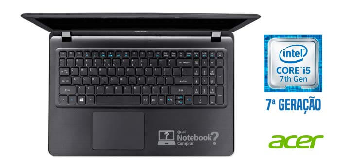 Visão teclado Notebook para uso basico Acer ES1-572-51NJ