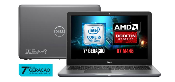Dell i15-5567-A30C Core i5 bom e barato