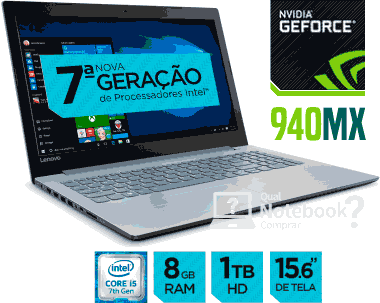 Lenovo Ideapad 320 80YH0007BR geforce 940mx