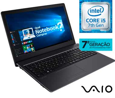 Notebook Vaio Fit 15S VJF155F11X-B0211B com Core i5