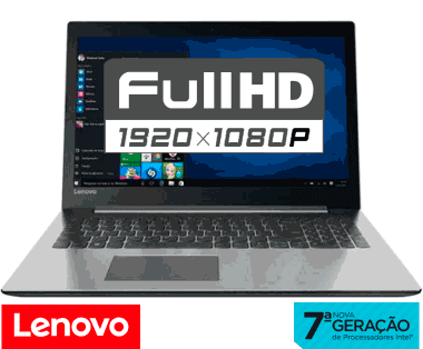 Notebook Lenovo 320 Core i7 RAM 4GB HD 1TB Tela Full HD 15