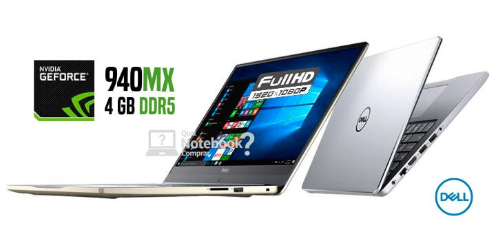 Notebook Dell Inspiron i14-7460-A10S GeForce 940MX com 4GB