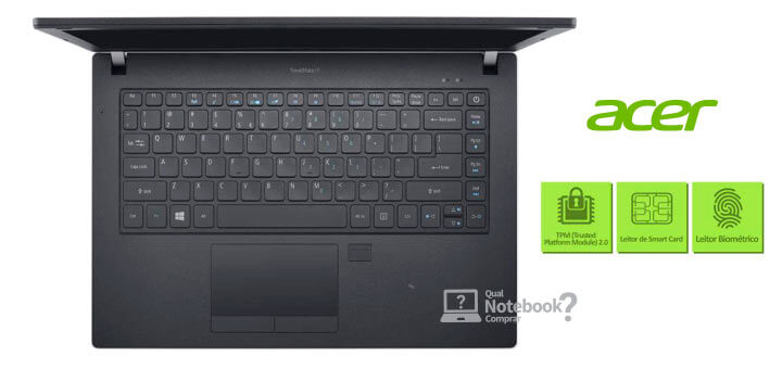 Notebook Acer TravelMate P4 para trabalho profissional
