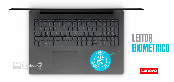 Notebook Lenovo 3202018 leitor impressão digital