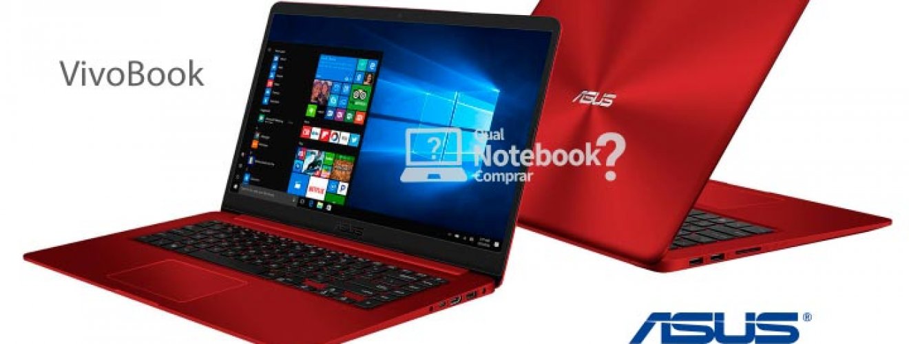 Notebook Asus Vivobook X510 vermelho 2018