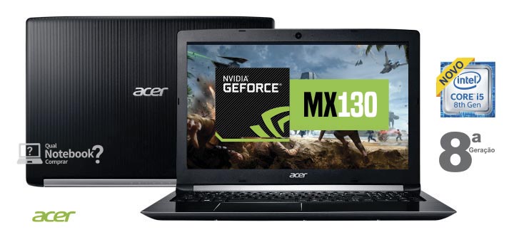 Acer A515-51G-C97B com placa de vídeo mx130
