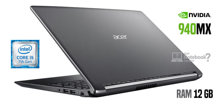 Notebook Acer A515-51G-53T9 com 940mx e 12 RAM