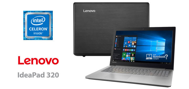 notebook celeron Lenovo Ideapad 320 81A30000BR barato