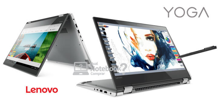 Lenovo 520 notebook touchscreen com caneta