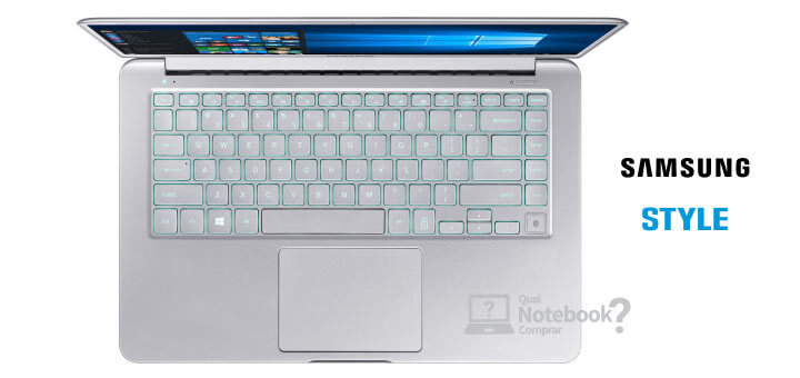 Notebook Style S51 teclado Samsung Brasil
