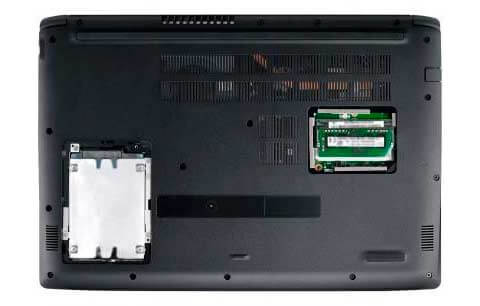 parte de baixo do Notebook Acer Aspire 5 A515
