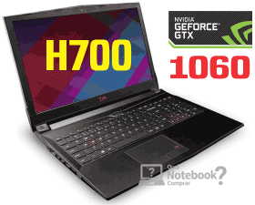 Notebook Gamer 2am H700 com GTX 1060