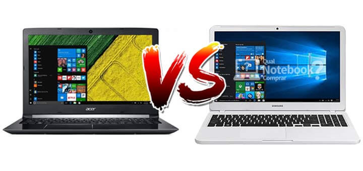Acer Aspire 5 vs Samsung X40