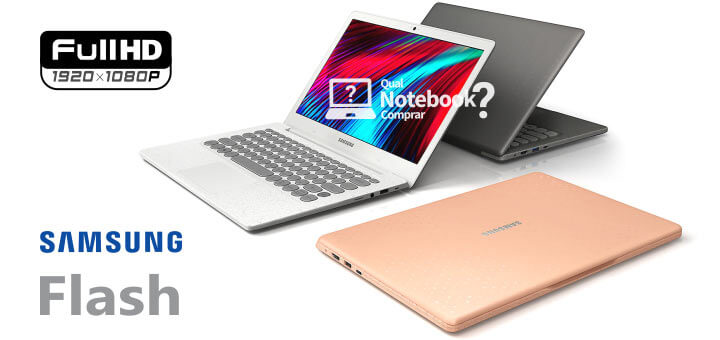 Modelos do Samsung Notebook Flash cores Brasil