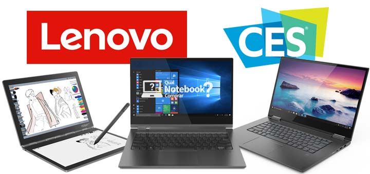 Novidades e destaques de Notebook Lenovo na CES 2019