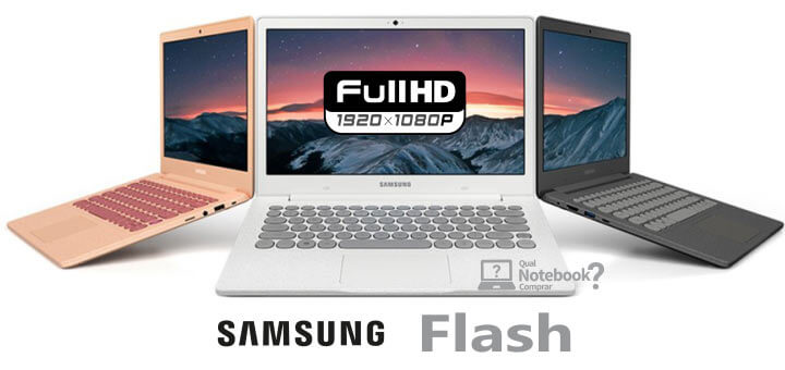 Tela full hd do Samsung Notebook Flash 2019