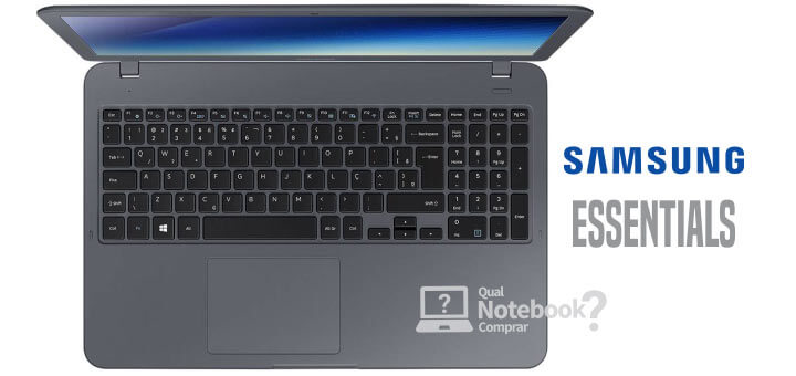 teclado do Notebook Essentials Samsung Cinza Titânio Brasil