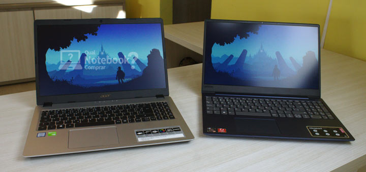 Comparativo Notebook Acer Aspire 5 52G e Lenovo Ideapad 330S
