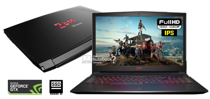 Notebook 2 A.M. E500 gamer com ssd e gtx modelo 2am