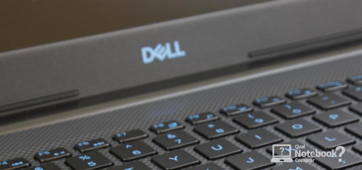 close do teclado Notebook Gamer Dell G3-3579 com gtx