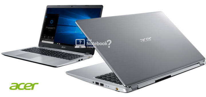 novo acabamento do Notebook Acer Aspire 5 A515-52G de 2019 em metal aluminio