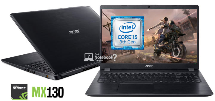 Acer Aspire 5 A515-52G-58LZ i5-8265U 8ª GeForce MX130 Tela de 15