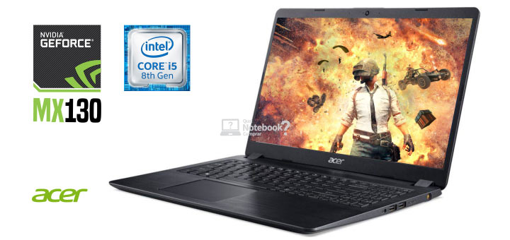 Notebook Acer A515-52G-58LZ i5 8GB RAM 1TB MX130 Windows 10