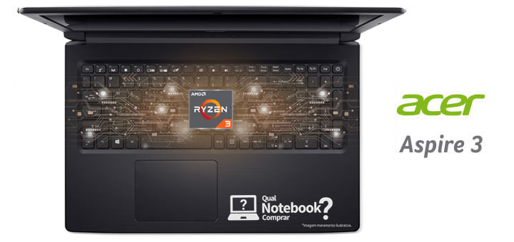 Notebook Acer Aspire 3 AMD Ryzen 3