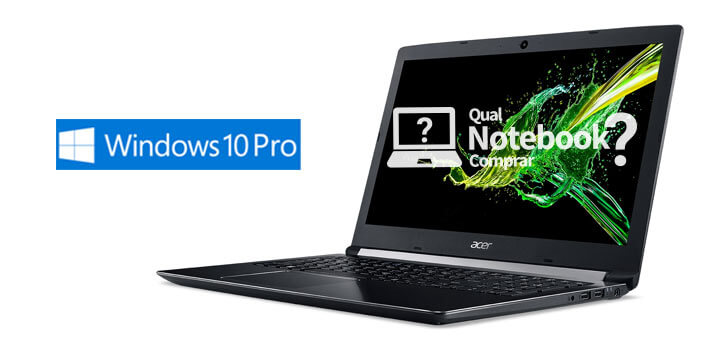 Notebook Acer Aspire 5 com Windows 10 Professional