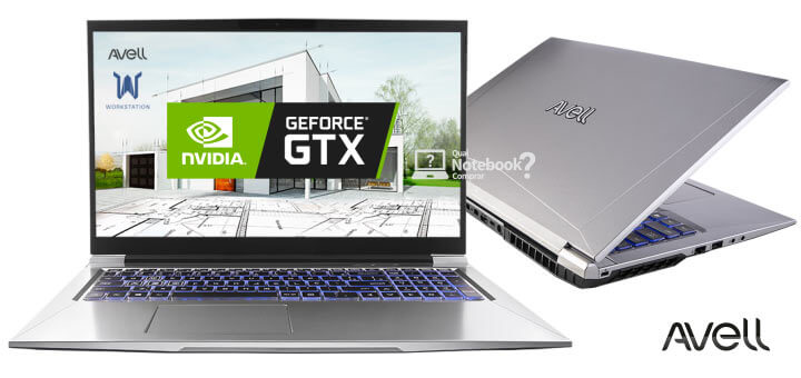 Notebook gamer e profissional Avell MUV com GTX 1660 e Intel 9ª geração