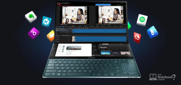 Novo Notebook Asus ZenBook Pro Duo profissional