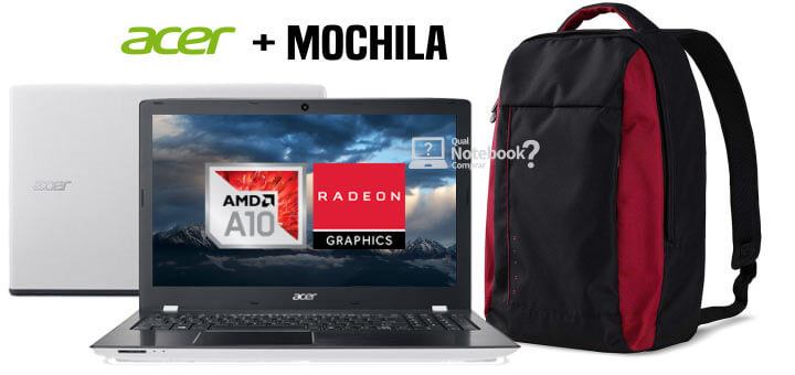 notebook Acer Aspire E5-553G-T4TJ com mochina nitro