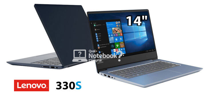 notebook com tela 14 Ideapad 330S da Lenovo