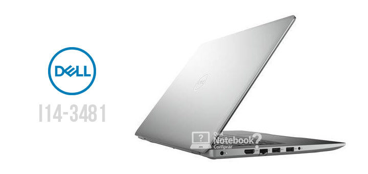 modelos Dell Inspiron i14-3481 com design prata e preto