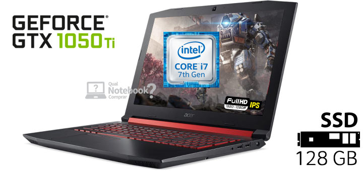 Acer Aspire Nitro 5 AN515-51-76EL Core i7 com SSD Notebook Gamer Brasil