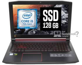 Notebook Acer Aspire Nitro 5 AN515-51-54AW Core i5 SSD de 128GB GTX 1050 Windows 10