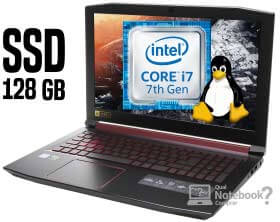 Notebook Acer Aspire Nitro 5 AN515-51-71A7 Core i7 SSD de 128GB GeForce GTX 1050 Endless OS LINUX