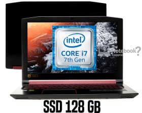 Notebook Acer Aspire Nitro 5 AN515-51-76EL Core i7 RAM 16GB SSD 128GB GTX 1050Ti Windows 10